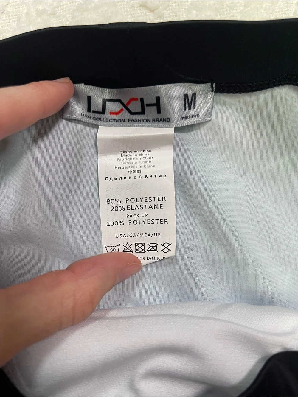 UXH Men's Swim Briefs in Black and Blue Size Medium